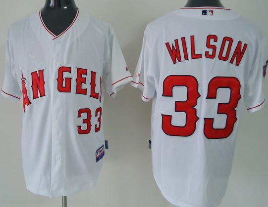 Cheap Los Angeles Angels 33# Wilson White MLB Jerseys For Sale