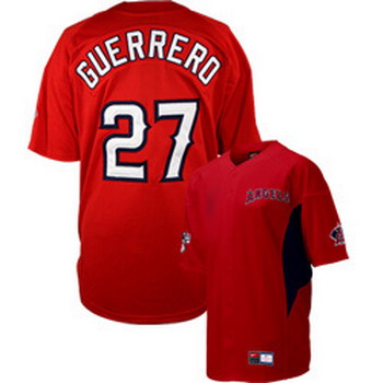 Cheap Anaheim Angels 27 V.Guerrero red Jerseys For Sale