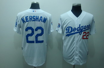 Cheap Los Angeles Dodgers 22 Clayton Kershaw White Jerseys Coolbase For Sale