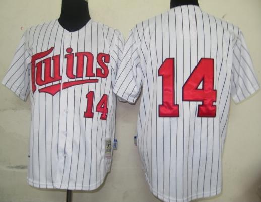 Cheap Minnesota Twins 14 Hrbek White M&N MLB Jerseys For Sale
