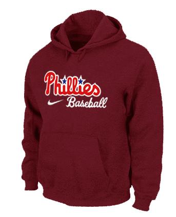 Cheap Philadelphia Phillies Pullover MLB Hoodie RED For Sale
