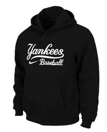 Cheap New York Yankees Pullover MLB Hoodie Black For Sale