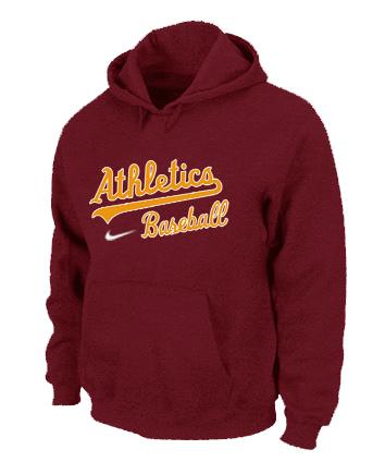 Cheap Oakland Athletics Pullover MLB Hoodie REd For Sale