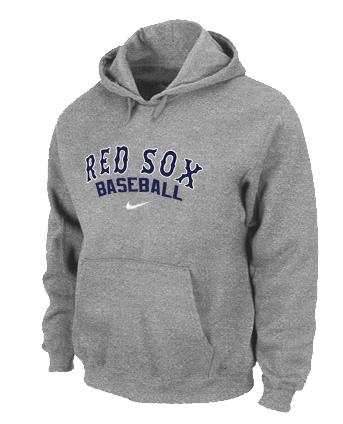 Cheap Boston Red Sox Pullover MLB Hoodie Grey For Sale
