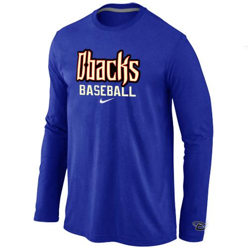 Cheap Nike Arizona Diamondbacks Crimson Long Sleeve MLB T-Shirt Blue For Sale