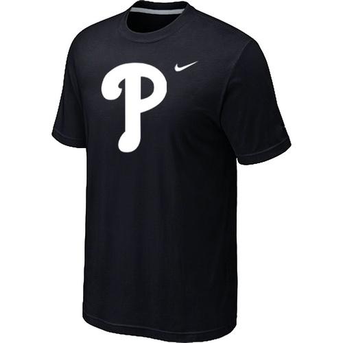 Cheap Philadelphia Phillies Heathered Black Nike Blended MLB Baseball T-Shirt For Sale
