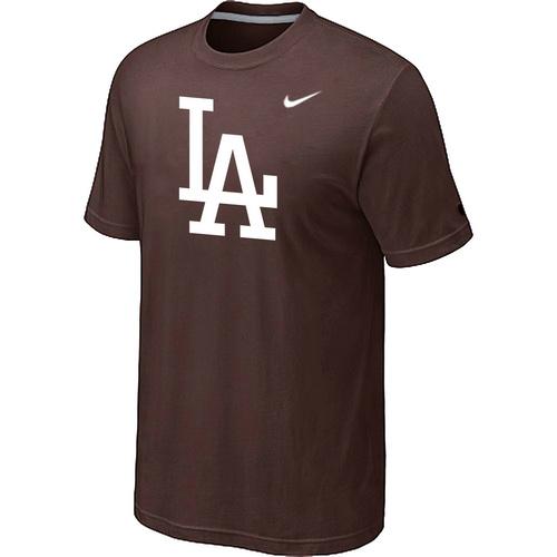 Cheap Los Angeles Dodgers Nike Logo Legend Brown MLB Baseball T-Shirt For Sale