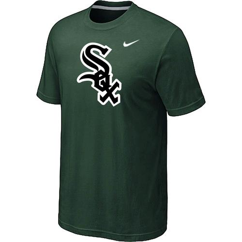 Cheap Chicago White Sox Nike Heathered D.Green Club Logo MLB Baseball T-Shirt For Sale