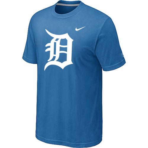 Cheap Detroit Tigers Heathered light Blue Nike Blended MLB Baseball T-Shirt For Sale