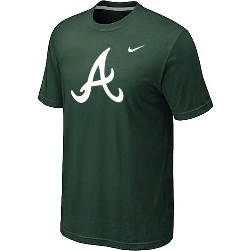 Cheap Atlanta Braves Heathered Nike D.Green Blended MLB Baseball T-Shirt For Sale