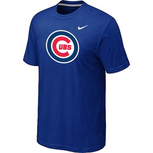 Cheap Chicago Cubs Nike Heathered Blue Club Logo MLB Baseball T-Shirt For Sale