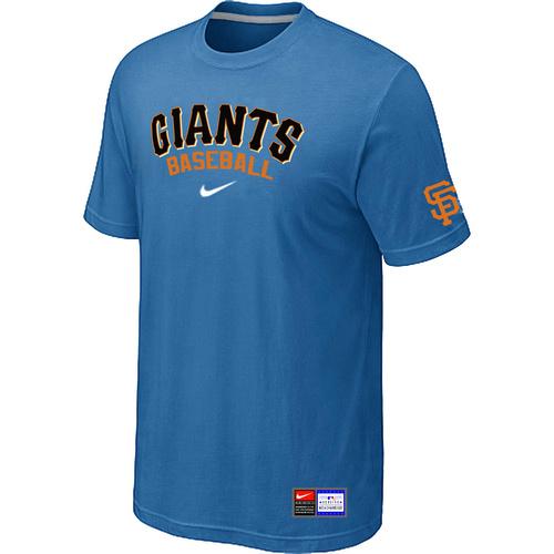 Cheap San Francisco Giants light Blue Nike Short Sleeve Practice T-Shirt For Sale