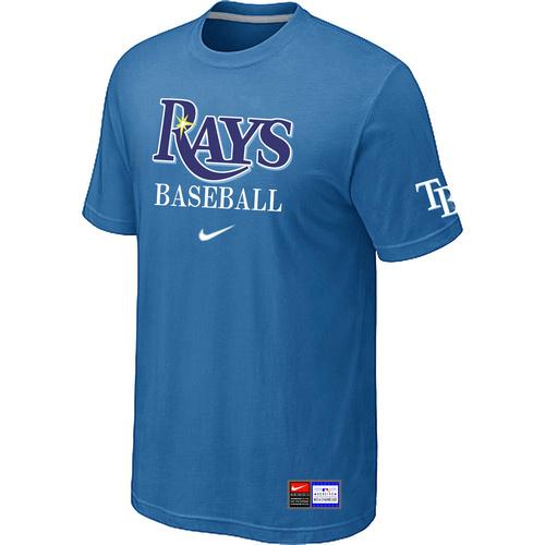 Cheap Tampa Bay Rays light Blue Nike Short Sleeve Practice T-Shirt For Sale