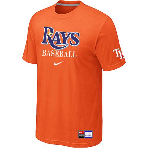 Cheap Tampa Bay Rays Orange Nike Short Sleeve Practice T-Shirt For Sale