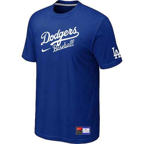 Cheap Los Angeles Dodgers Nike Short Sleeve Practice T-Shirt Blue For Sale