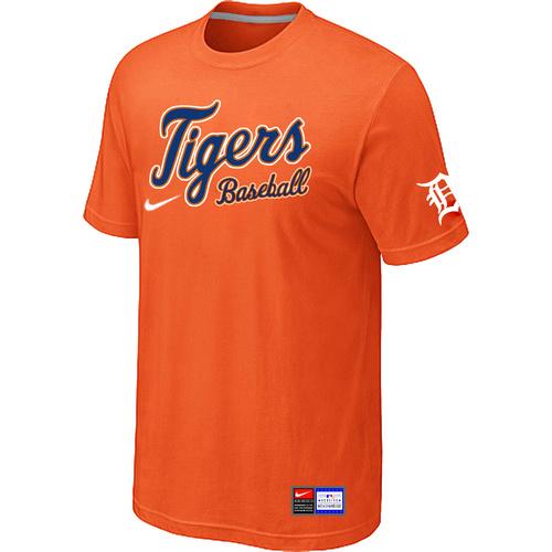 Cheap Detroit Tigers Orange Nike Short Sleeve Practice T-Shirt For Sale