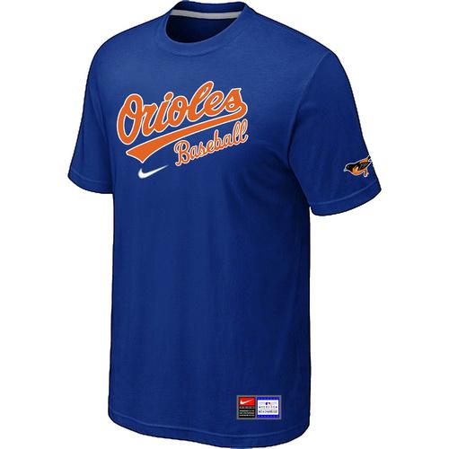 Cheap Baltimore Orioles Blue Nike Short Sleeve Practice T-Shirt For Sale