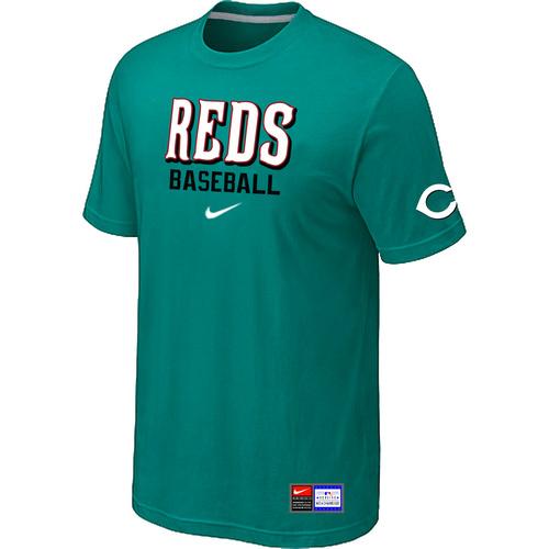 Cheap Cincinnati Reds Green Nike Short Sleeve Practice T-Shirt For Sale
