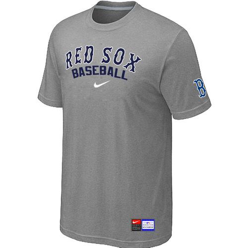 Cheap Boston Red Sox L.Grey Nike Short Sleeve Practice T-Shirt For Sale