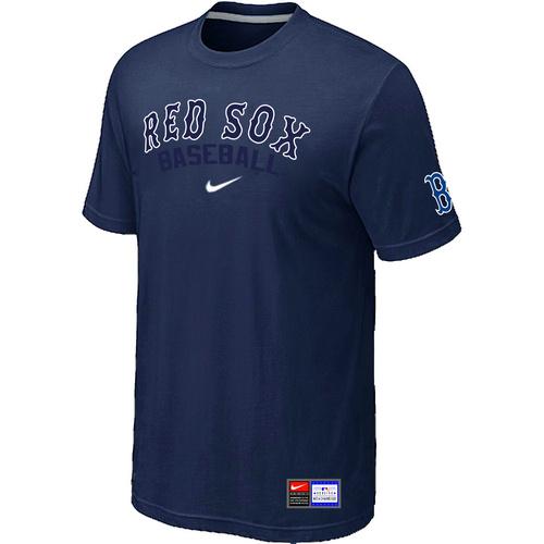 Cheap Boston Red Sox D.Blue Nike Short Sleeve Practice T-Shirt For Sale