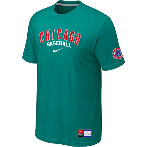 Cheap Chicago Cubs Green Nike Short Sleeve Practice T-Shirt For Sale