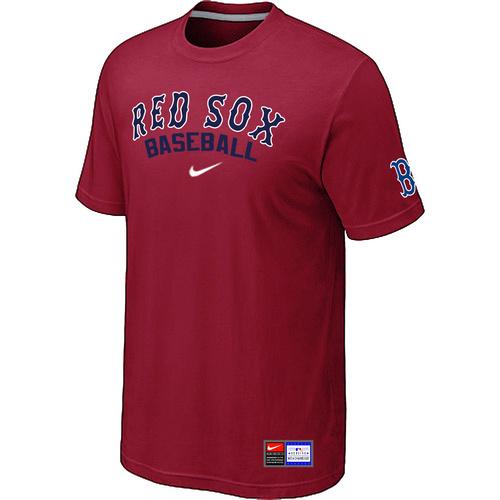 Cheap Boston Red Sox Red Nike Short Sleeve Practice T-Shirt For Sale
