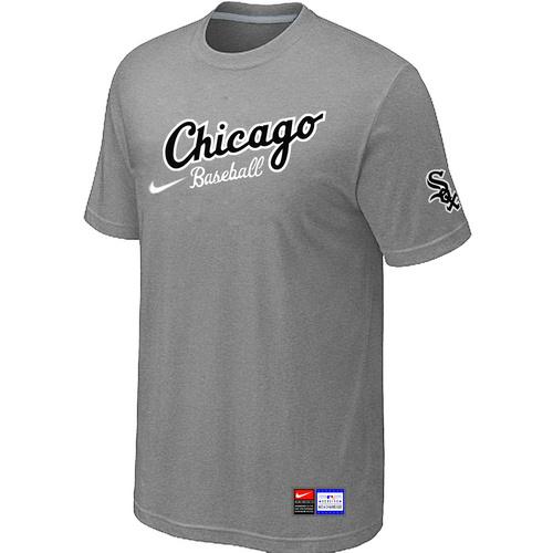 Cheap Chicago White Sox Nike Away Practice T-Shirt L.Grey For Sale
