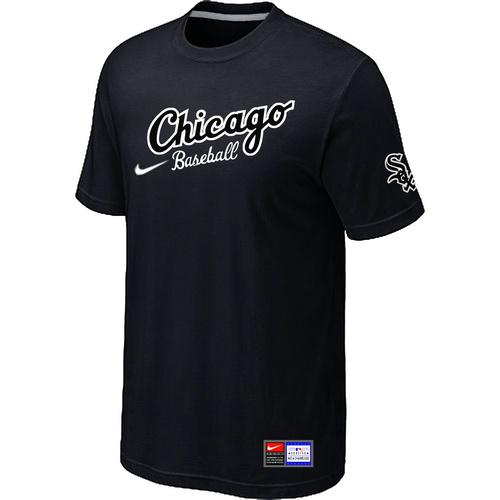 Cheap Chicago White Sox Nike Away Practice T-Shirt Black For Sale