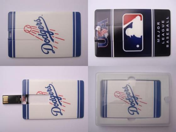 Cheap Los Angeles Dodgers USB Flash Drive USB 2.0 Memory Credit Card Style For Sale