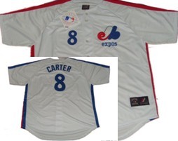 Cheap Montreal Expos 8 Carter White Throwback Jersey For Sale