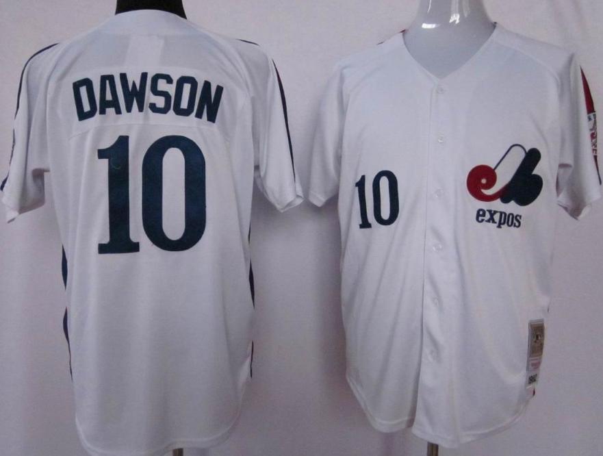 Cheap Montreal Expos 10 Andre Dawson 1982 White M&N Jersey For Sale
