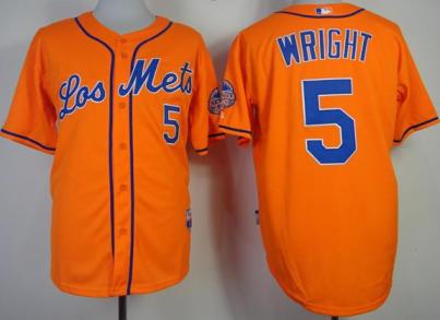 Cheap New York Mets 5 David Wright Orange Cool Base MLB Jerseys Los Mets Style For Sale