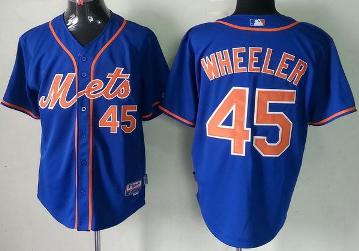 Cheap New York Mets 45 Zack Wheeler Blue Cool Base MLB Jerseys For Sale
