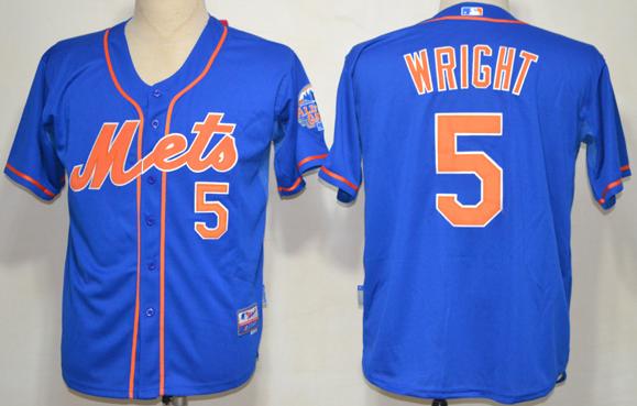 Cheap New York Mets 5 David Wright Blue Baseball MLB Jerseys For Sale