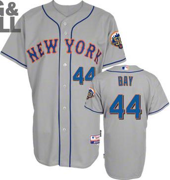 Cheap New York Mets 44# Jason Bay Grey Cool Base 50th Anniversary Patch MLB Jerseys For Sale