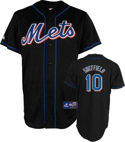 Cheap New York Mets 10 SHEFFIELD Black Jersey For Sale