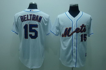 Cheap New York Mets 15 CARLOS beltran white Cool base Jerseys For Sale