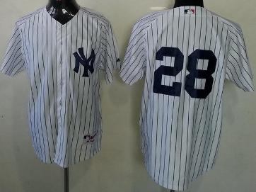 Cheap New York Yankees 28 Joe Girardi White MLB Jerseys For Sale