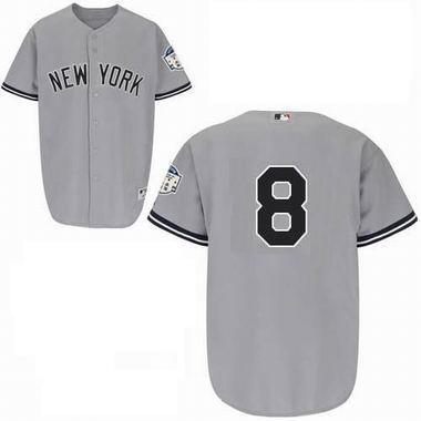 Cheap New York Yankees 8 Berra Grey Jersey For Sale
