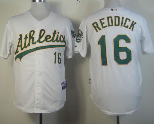 Cheap Oakland Athletics 16 Josh Reddick White Cool Base MLB Jerseys For Sale