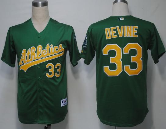 Cheap Oakland Athletics 33 Devine Green MLB Jersey For Sale