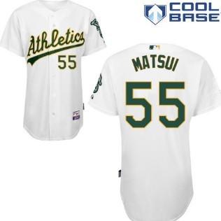 Cheap Oakland Athletics 55 Matsui White Jersey For Sale
