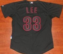 Cheap Philadelphia Phillies #33 Cliff Lee Black Cool Base MLB Jerseys 2012 Style For Sale