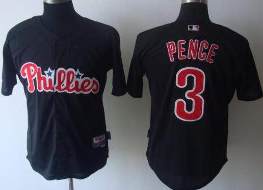 Cheap Philadelphia Phillies 3 Hunter Pence Black MLB Jerseys For Sale
