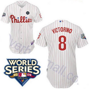 Cheap Philadelphia Phillies 8 Shane Victorino white jerseys For Sale