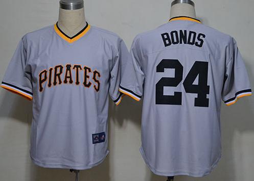 Cheap Pittsburgh Pirates 24 Barry Bonds Throwback M&N MLB Jerseys For Sale