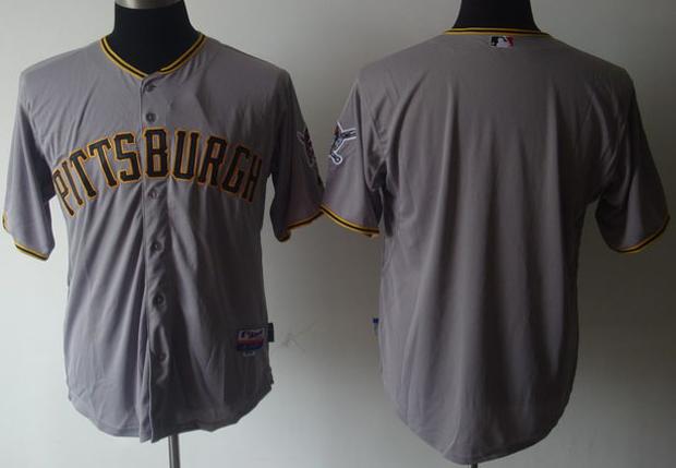 Cheap Pittsburgh Pirates Blank Grey MLB Jerseys For Sale