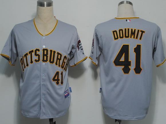 Cheap Pittsburgh Pirates 41 Doumit Grey Cool Base MLB Jerseys For Sale