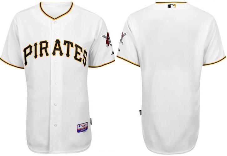 Cheap Pittsburgh Pirates Blank White Jersey For Sale