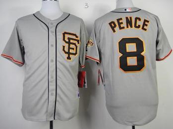 Cheap San Francisco Giants 8 Hunter Pence Grey Cool Base MLB Jerseys SF Style For Sale